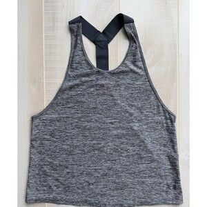 Under Armour Women's Racerback Grey Tank Top Size S Workout Summer